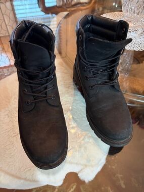 Timberland Men's Black Lace-Up Work Boots